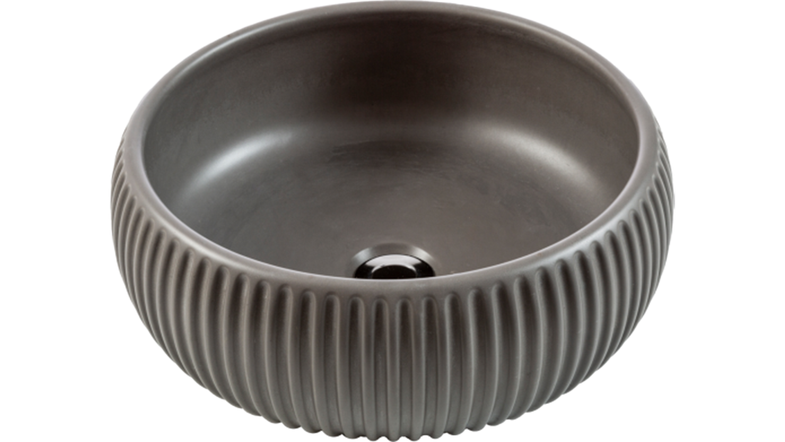 Lavabo appoggio Plissè Round grigio Cipì
