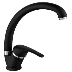 GoPlast Sei Single-Lever Kitchen Sink Mixer Tap in Matt Black