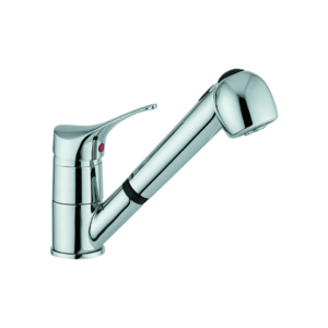 Miscelatore Lavello Cucina con Doccetta Estraibile GoPlast Serie Sei Cromato