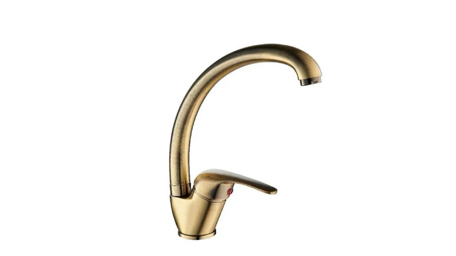Miscelatore Lavello Cucina Canna Alta GoPlast Sei Finitura Oro Spazzolato