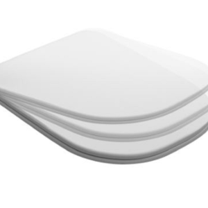 COPRIVASO SLIM IN RESINA TERMOINDURENTE CERNIERE CROMO SOFT CLOSE SGANCIO RAPIDO KERASAN SERIE TRIBECA