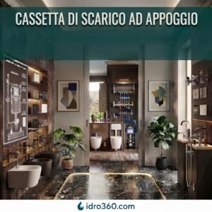 Cassetta di scarico ad appoggio